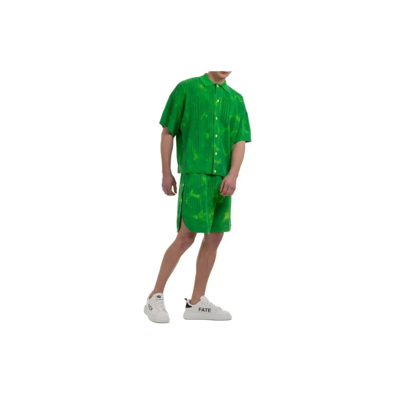 GCDS Casual Shorts Men Green-2