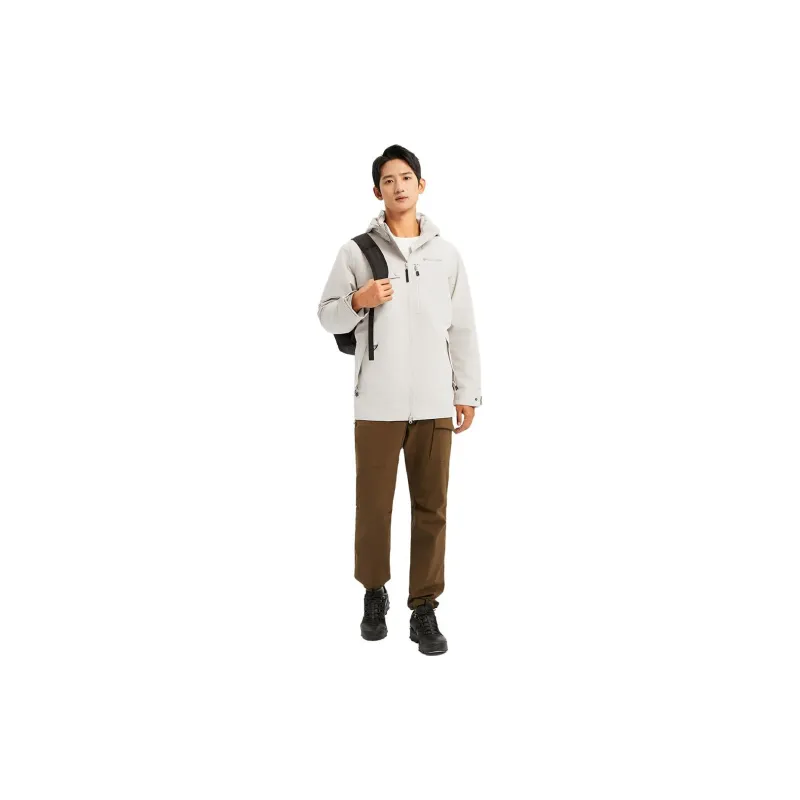 Columbia Water Resistant Windproof Breathable Warm Windbreaker Jacket Men's Ecru-1