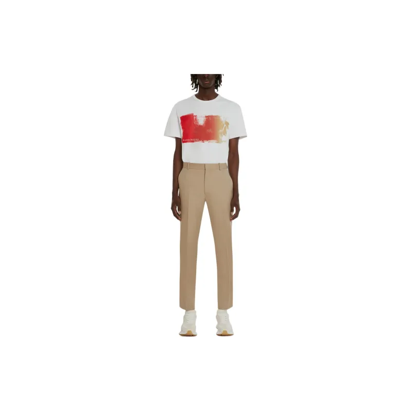 Alexander McQueen T Shirts Men White-2