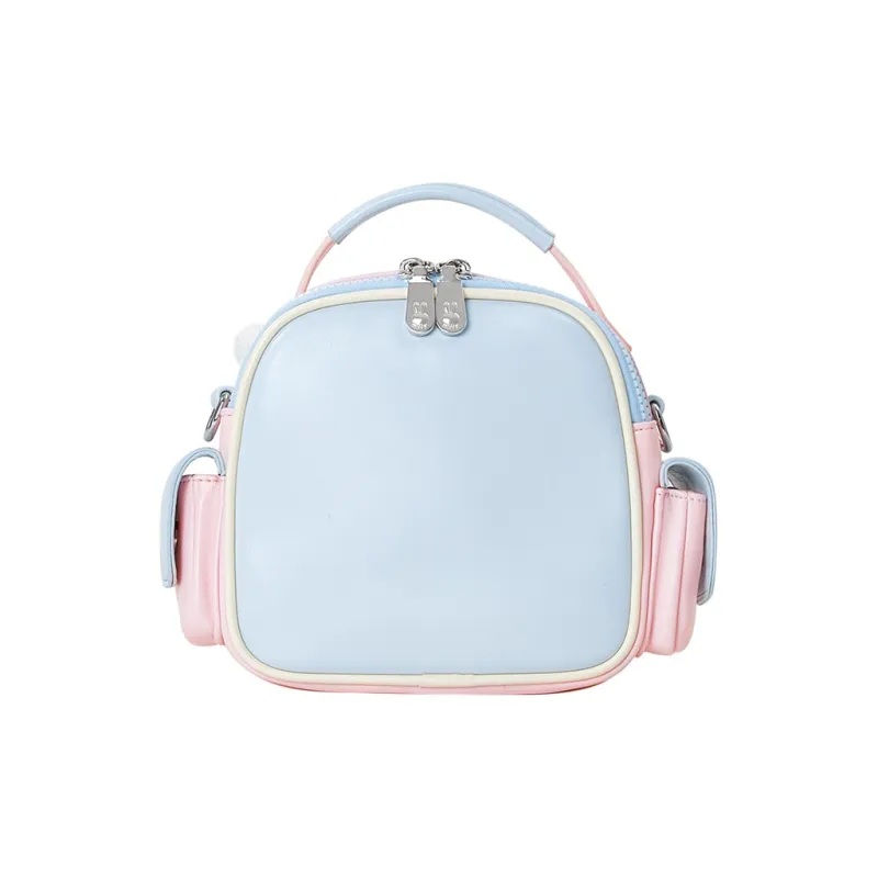 Miffy Synthetic Leather Shoulder Bag Crossbody Bag Small Size Women's White Pink-12