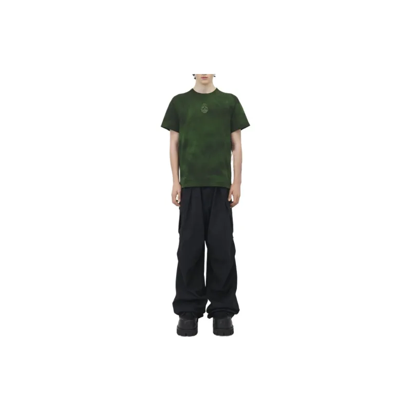 Alexander McQueen Skull Embroidered Tie Dyed T Shirt-2