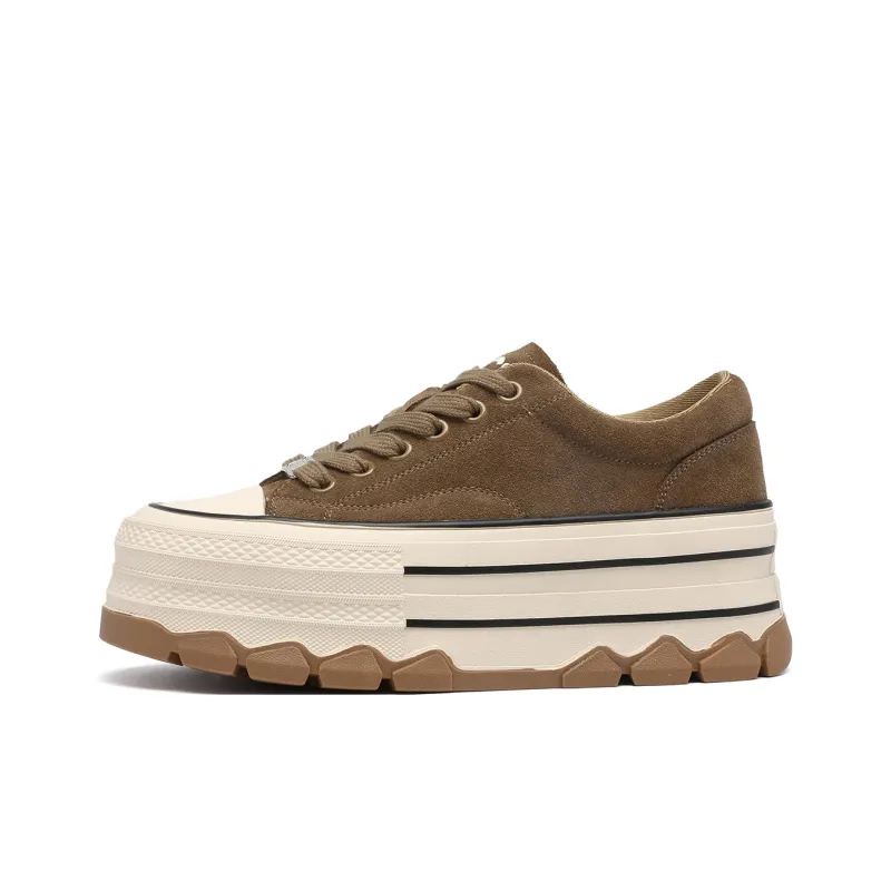 C°BANNER Mid-Top Skateboard Shoes Women's Leopard Print-10