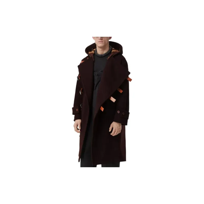 Burberry Coats Men Dark Amber-3