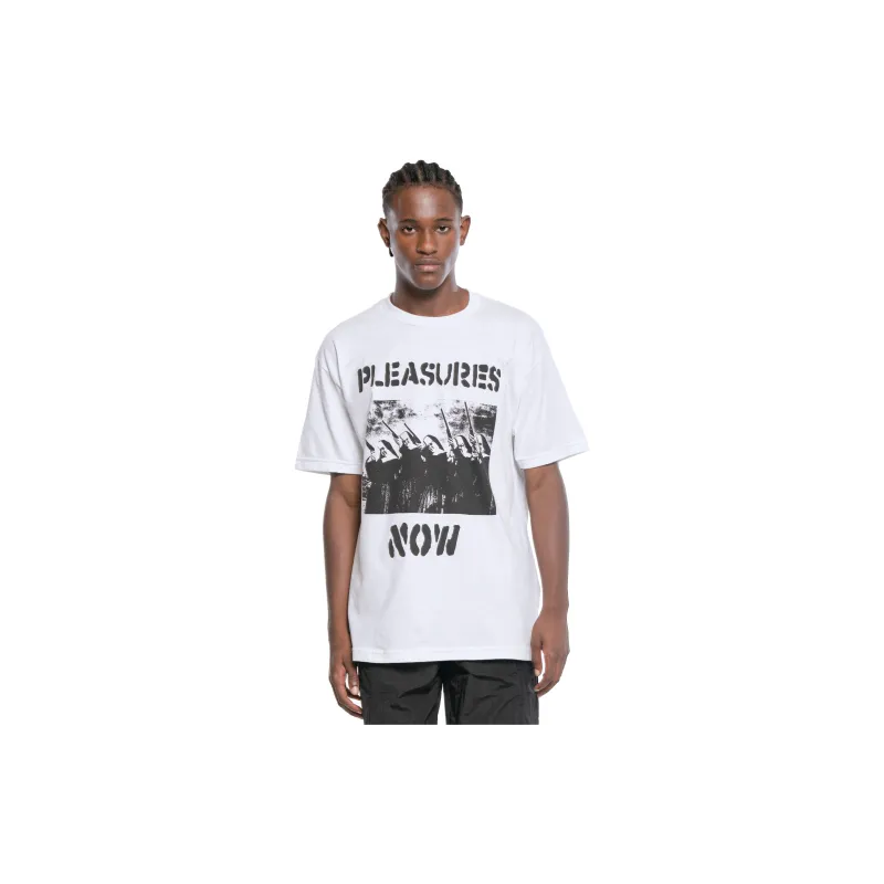 PLEASURES T-Shirts Unisex White-1