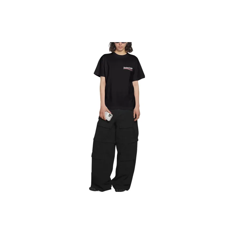 Balenciaga Political Campaign Cotton T shirt-3