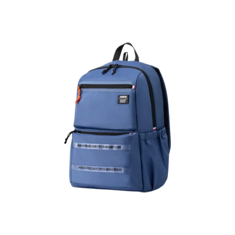 AMERICAN TOURISTER Fabric Backpack Unisex White/Marine Blue-5