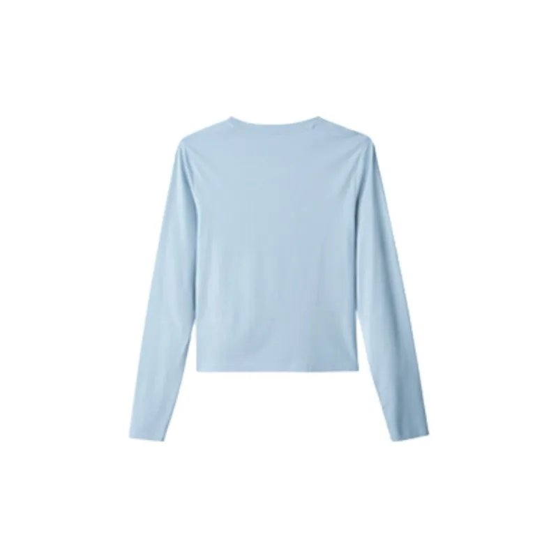 Skechers T Shirt Women's Dusty Blue-1