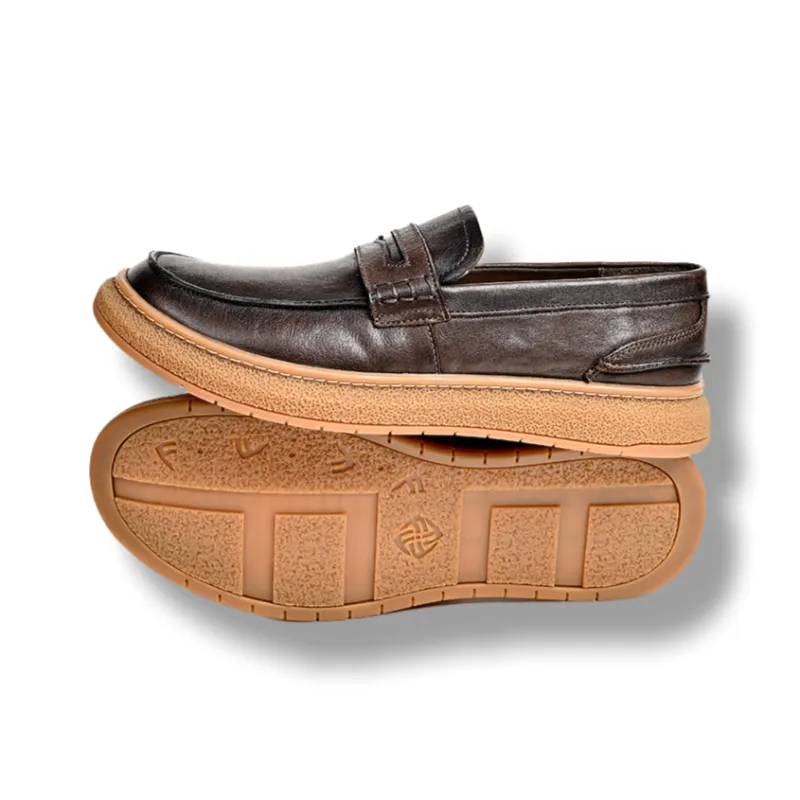 Brounvanm Men's Casual Shoes Men Low Top Black/Coffee-7