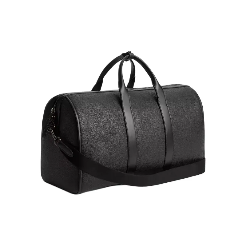 COACH Gotham Eggstone Grain Leather Portable One Shoulder Travel Bag Large Size Men's Black-1
