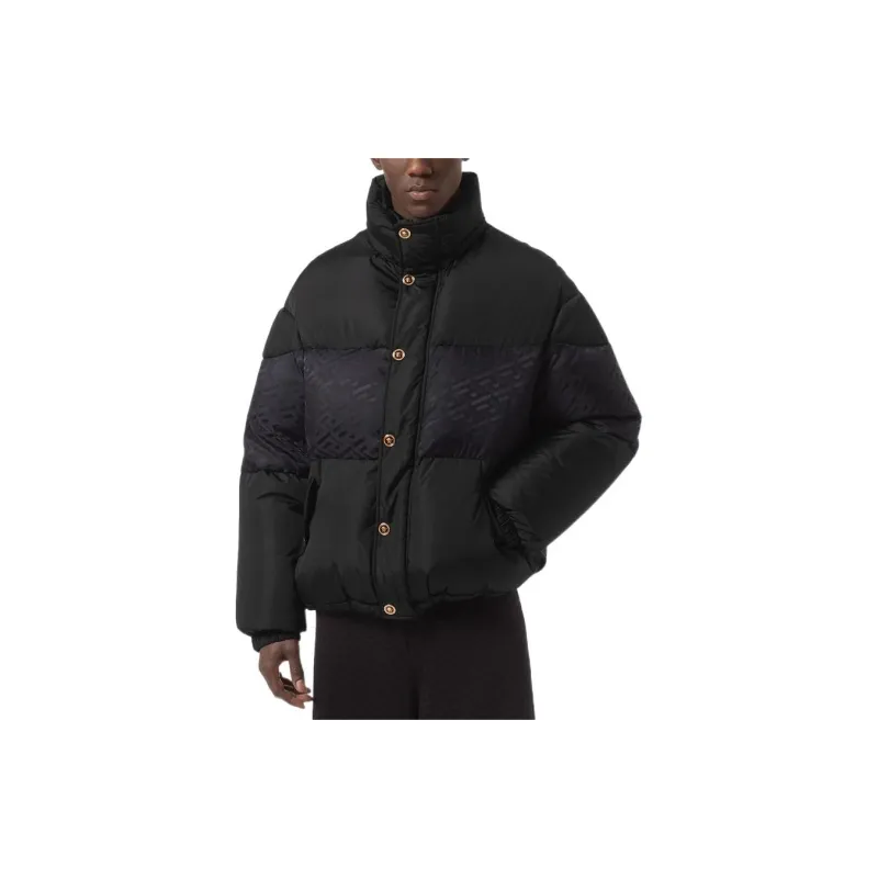 VERSACE Button Up Long Sleeved Padded Jacket-1