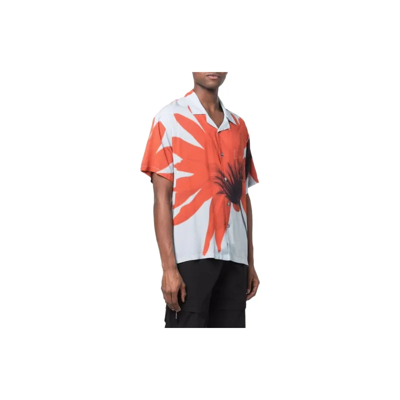 Stussy Halftone Flower Shirt-3