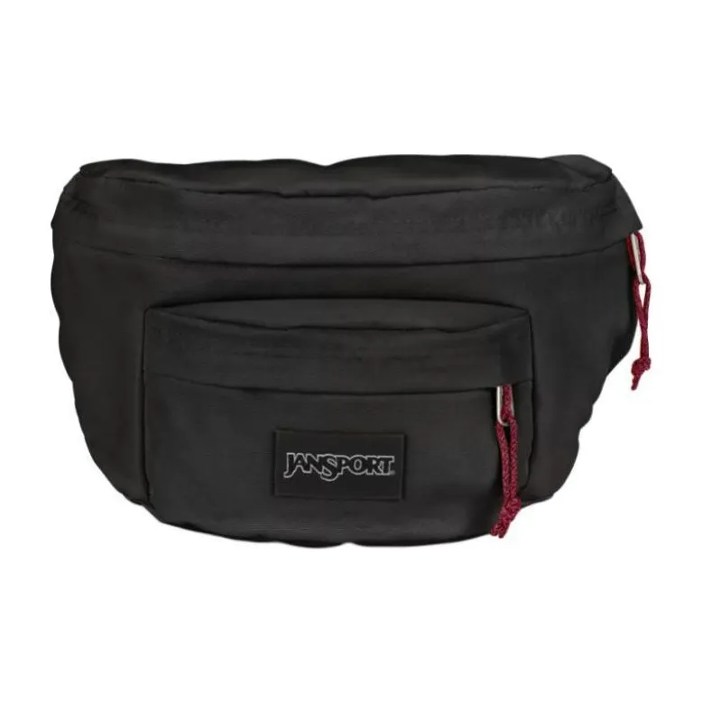 JanSport Recycled Polyester One Shoulder Crossbody Fanny Pack Unisex Black-0