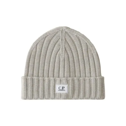 C.P.Company Logo Patch Ribbed Beanie