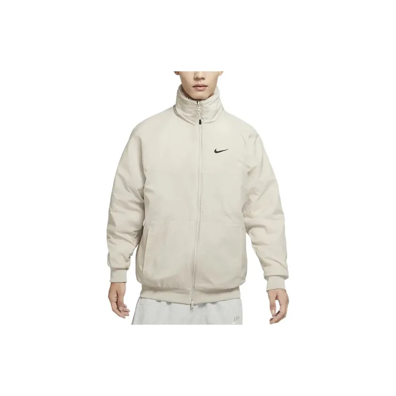 Nike Velvet Jackets Men Milk White-3