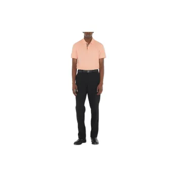 Burberry Polo Shirt Men's Peach Pink