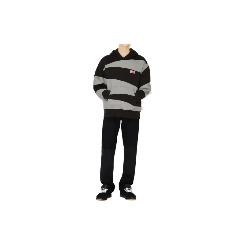 KENZO Panelled Cotton Hoodie-5