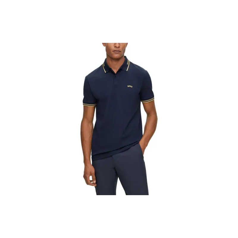 HUGO BOSS Polo Shirts Men Dark Blue-5