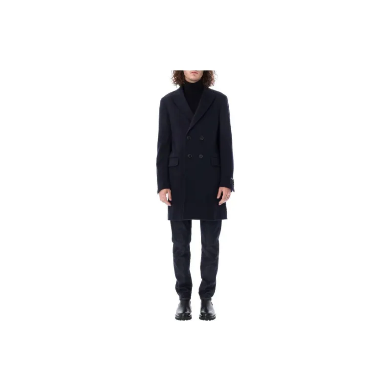 Zegna FW22 Coat Men's Marine Blue-2