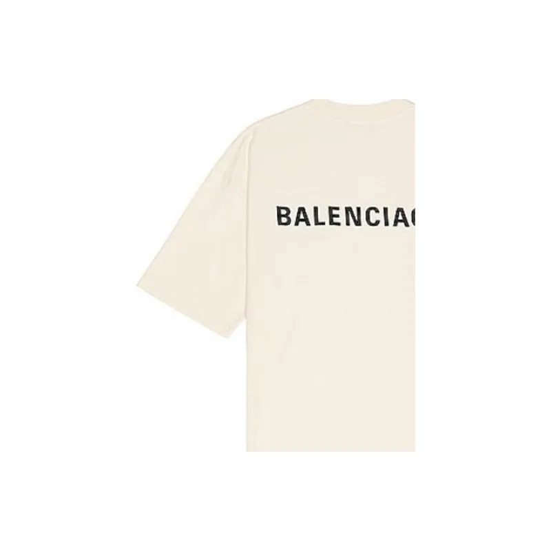 Balenciaga Back Logo Medium Fit T shirt-5
