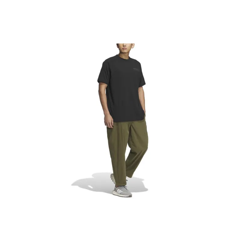 Adidas Casual Pants Men's Yellow Green-1