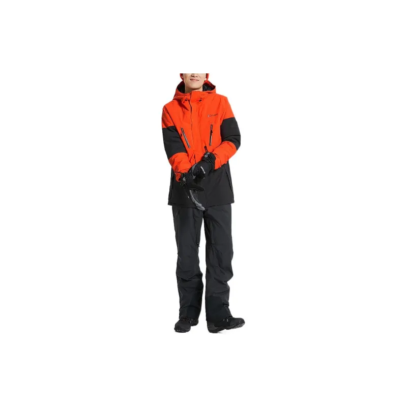 Columbia Waterproof And Windproof Windbreaker Jacket Men's Orange-2