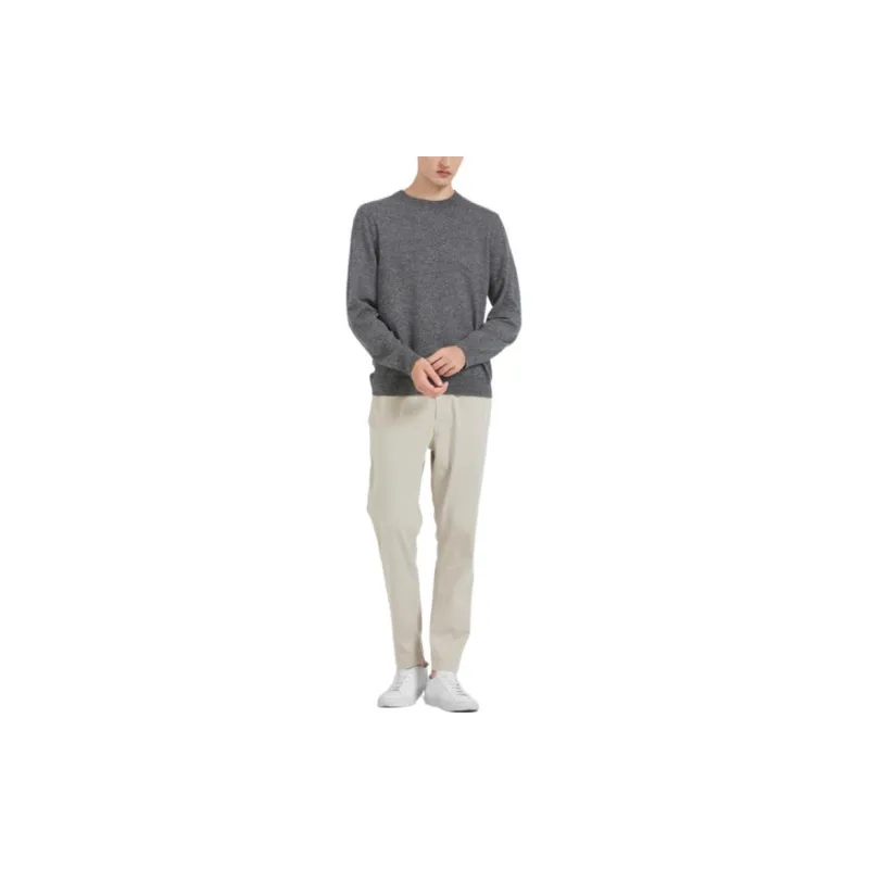 THEORY Casual Pants Men Gray White-1