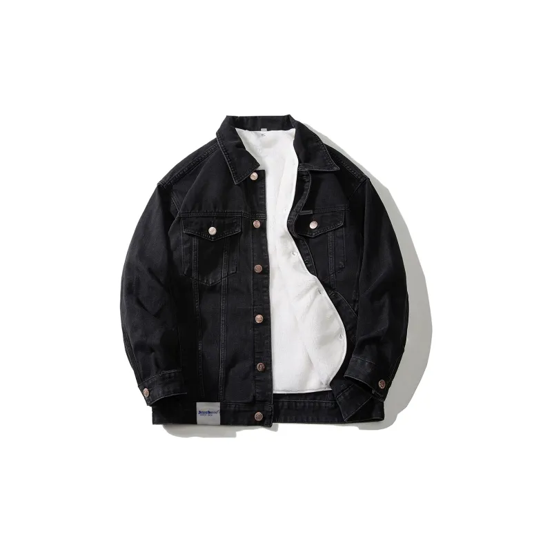 JASONWOOD Denim Jacket Thickened And Fleece Lined Unisex-18