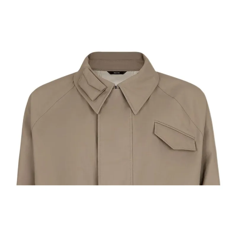 FENDI Asymmetric Hem Cropped Jacket-6