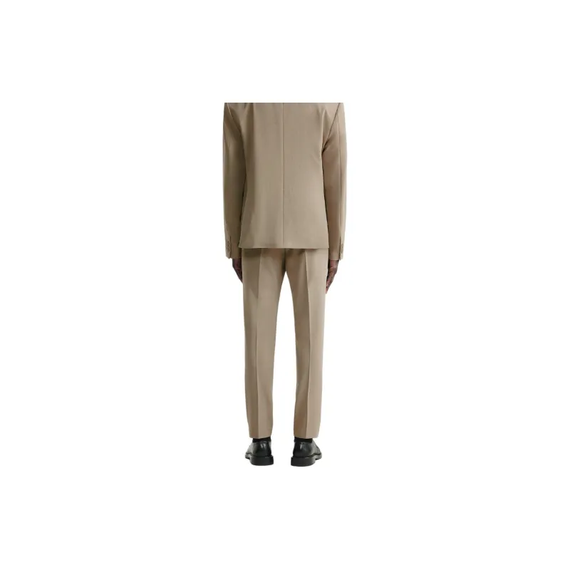 ZARA Suit Trousers Men Brown-3