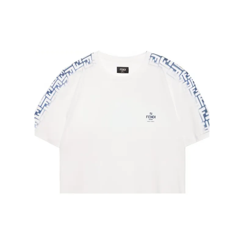 FENDI T Shirts Men White-11