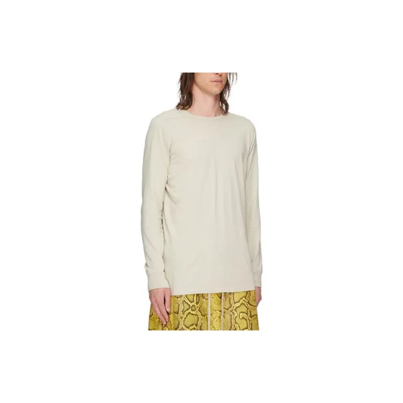 RICK OWENS T Shirts Men Pearl White-3