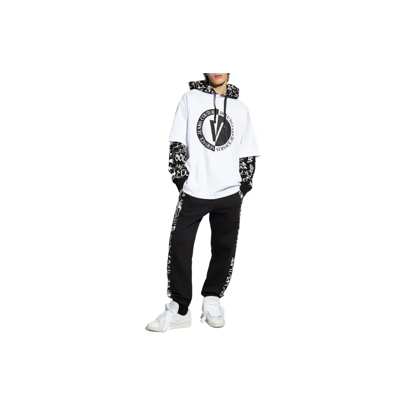 VERSACE Stripe detail Drawstring Track Pants-1