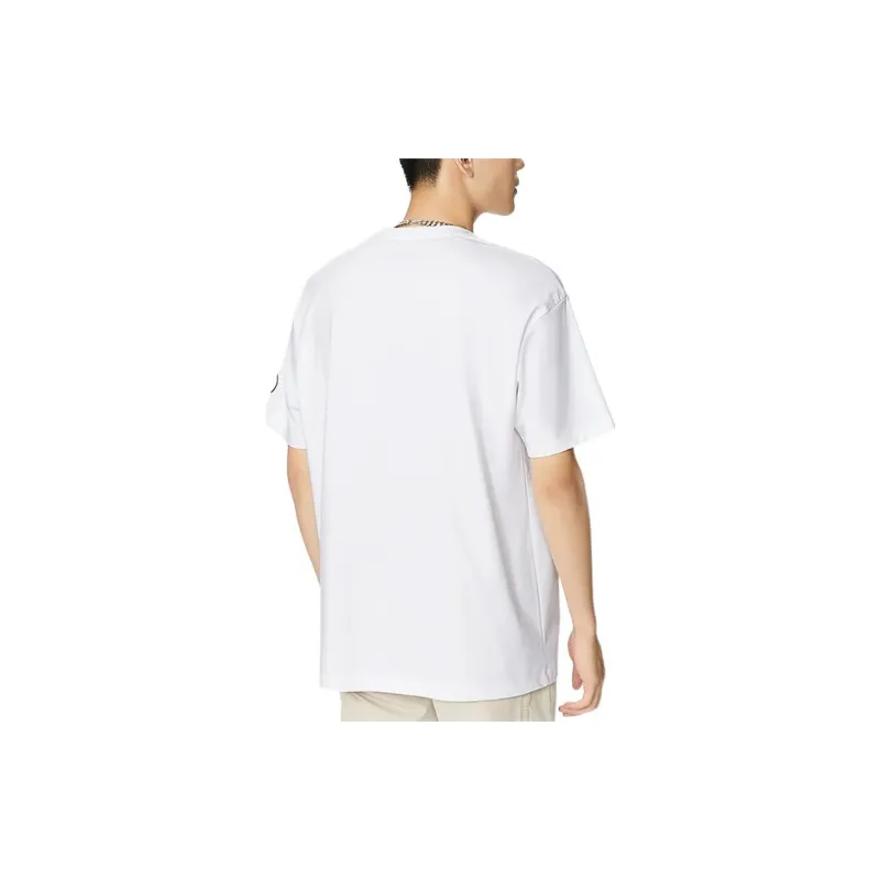 LiNing Drop Shoulder Sleeve T Shirt Unisex White-3