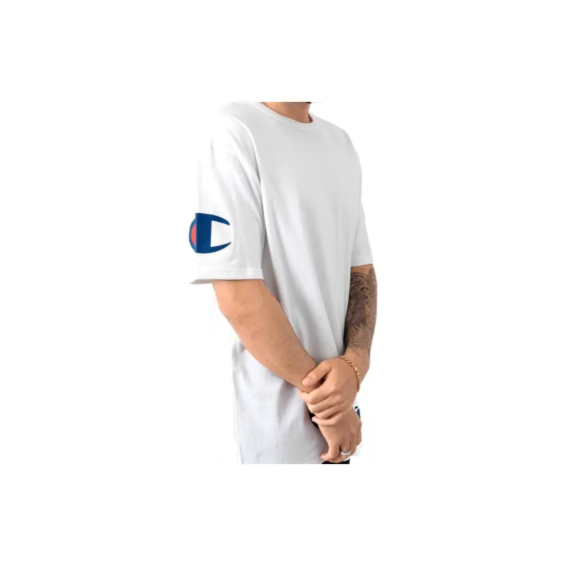 Champion Straight T Shirt US Version Unisex White-1