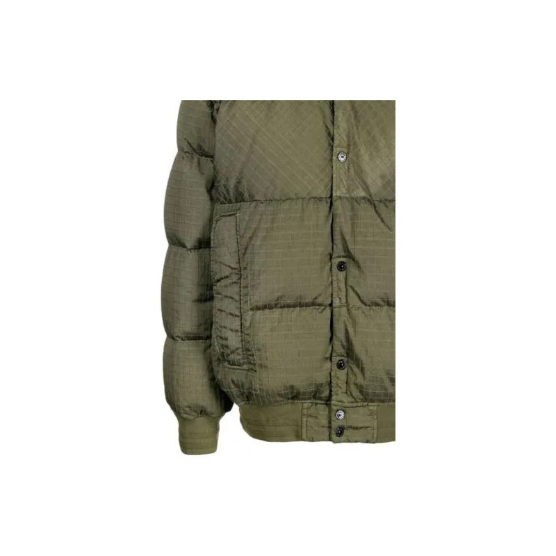 STONE ISLAND Logo Patch Buttoned Jacket-4