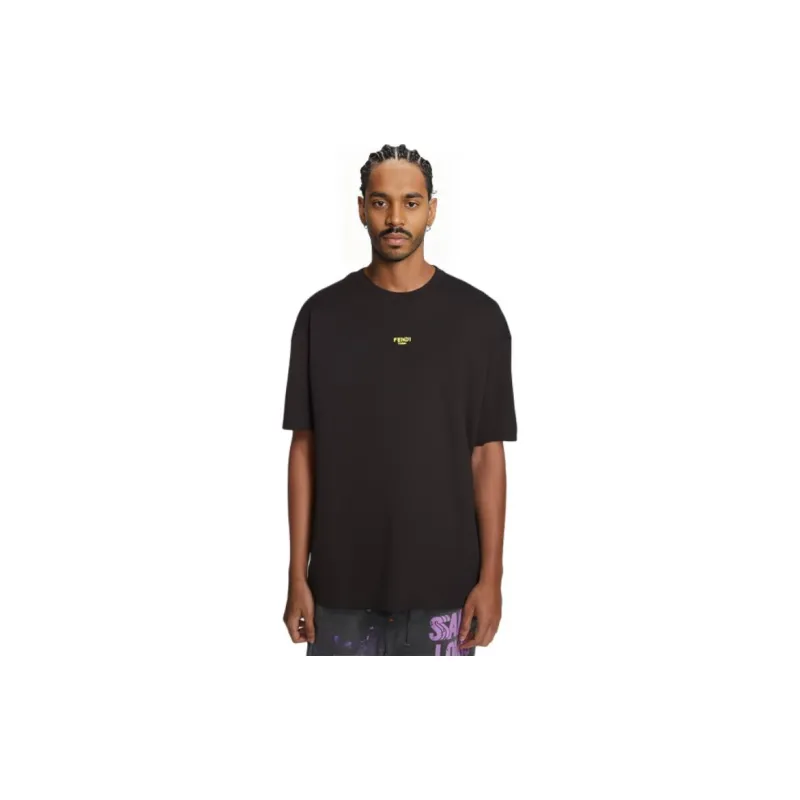 FENDI T Shirts Men Black-4
