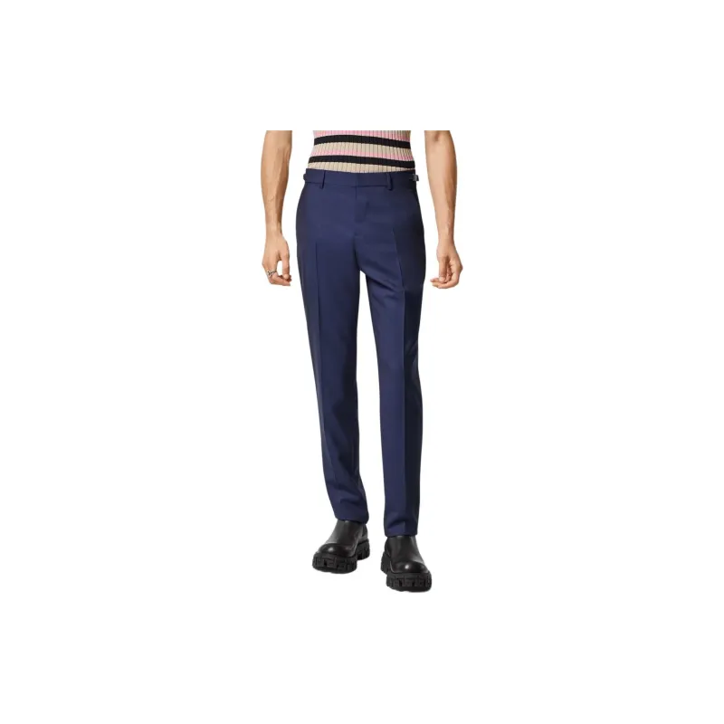 VERSACE Wool Formal Pants Suit Trouser Men's Dark Blue-3