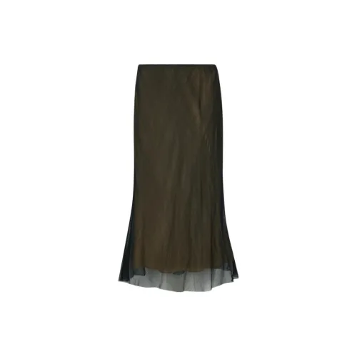 VINCE Casual Long Skirts Women's Black