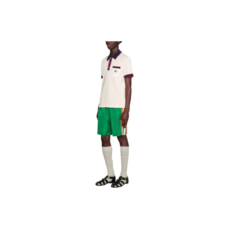 GUCCI Casual Shorts Men Green-2