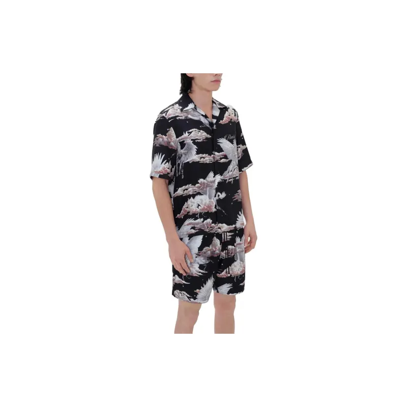 AMIRI All Over Pegasus Bowling Shirt-3