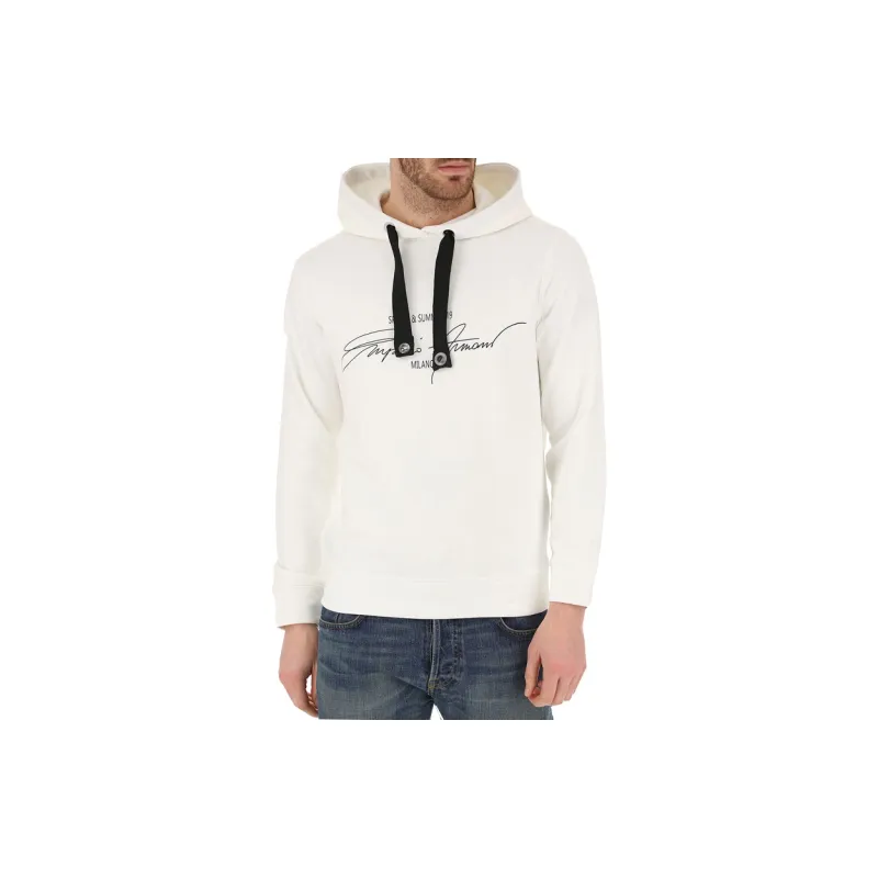 EMPORIO ARMANI Sweatshirts Men White-2
