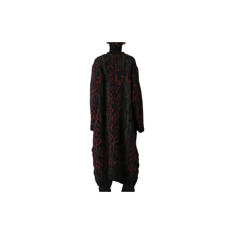 Yohji Yamamoto Patterned High neck Coat-5