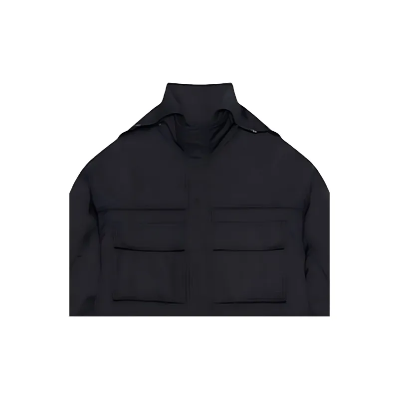 Balenciaga Parka Coat Men's Black-6