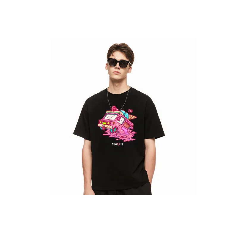 Cats T Shirt Unisex Black White-6