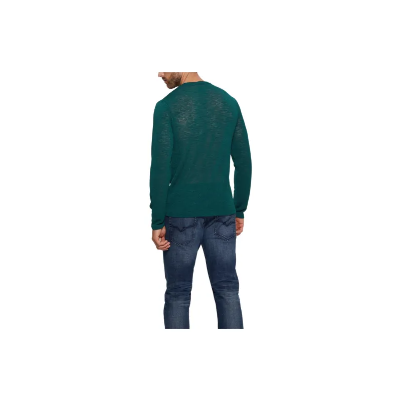 GUESS Long-Sleeve Gauze Tee T-Shirt Men's Green-2