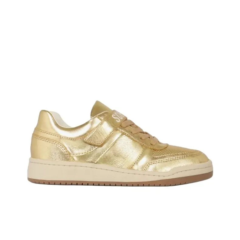 Schutz Low-Top Skateboard Shoes Women's Gold-1