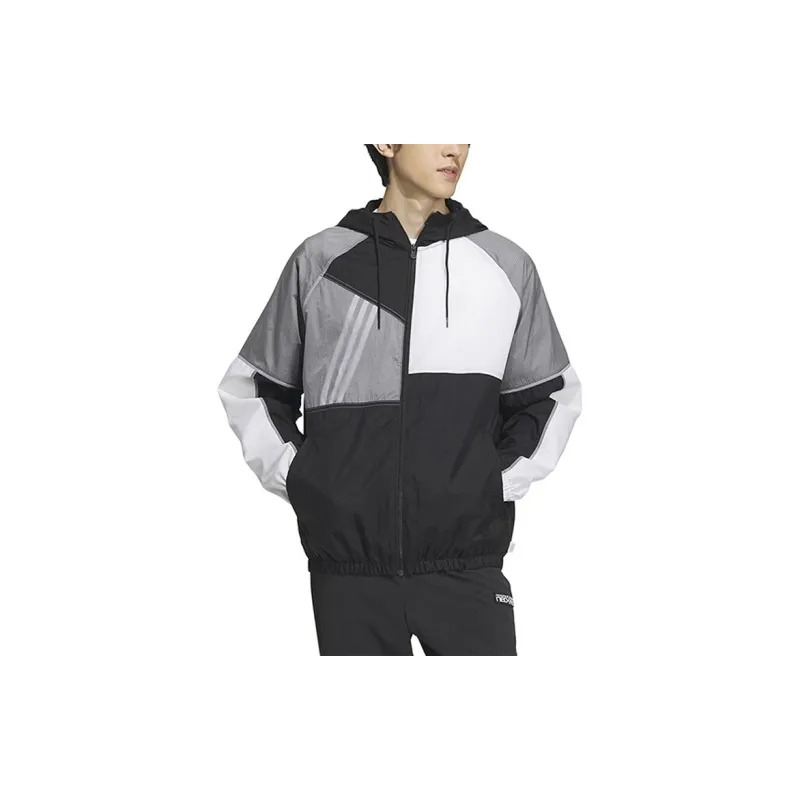 Adidas Neo Jacket Unisex Black White-2