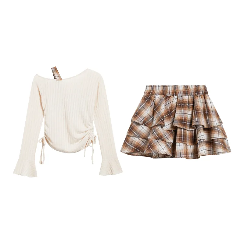FLIM Two Piece Skirt Sets Women's-1