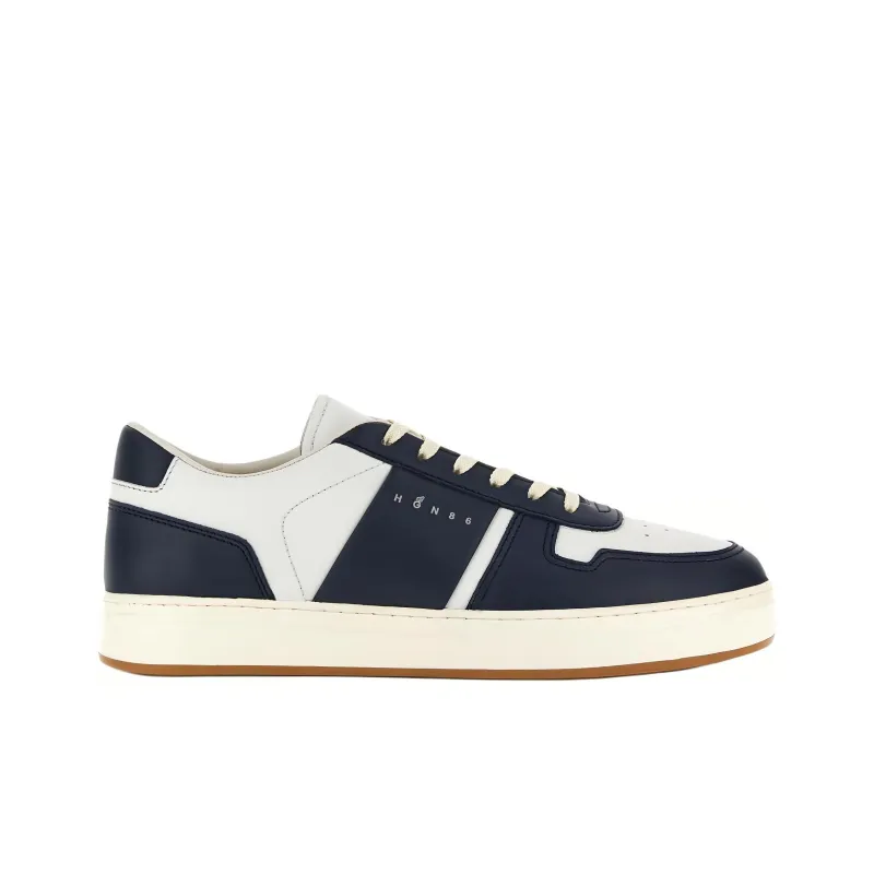 HOGAN H TV Low Top Skateboard Shoes Men's Blue-1