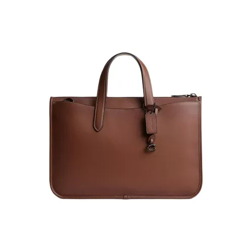 COACH Glove Tanned Leather Crossbody One Shoulder Handbag Large Size Men's Sequoia